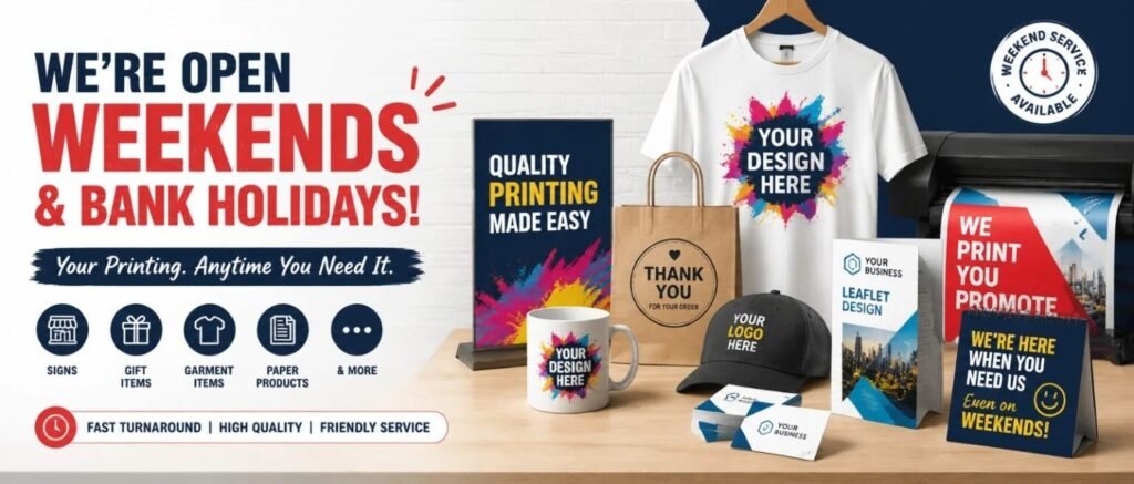 Weekend Printing Service Southport